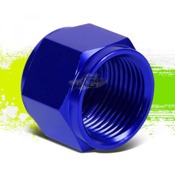 BLUE 16-AN 1&#034; TUBE SLEEVE NUT FITTING ADAPTER FOR ALUMINUM/STEEL TUBING LINE #1 image