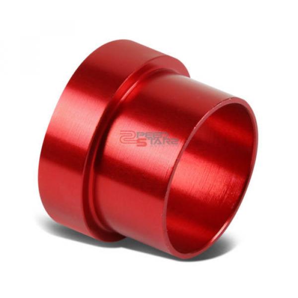 RED 10-AN AN10 TUBE SLEEVE FLARE FITTING ADAPTER FOR ALUMINUM/STEEL HARD LINE #1 image