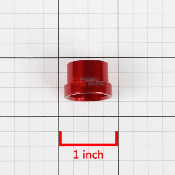 RED 10-AN AN10 TUBE SLEEVE FLARE FITTING ADAPTER FOR ALUMINUM/STEEL HARD LINE #2 image