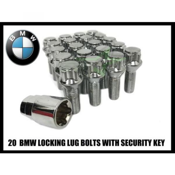 20 BMW LUG BOLT LOCK SET + 1 KEY 12x1.5 | 4 MOST M3 M5 335 135 E46 F10 F30 E36 #1 image