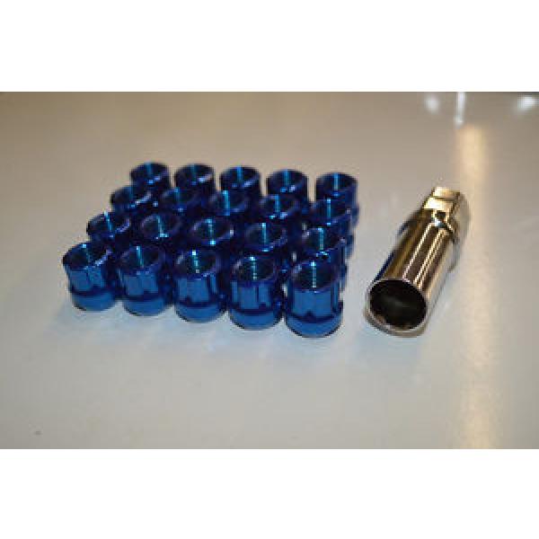 NNR LUG NUTS OPEN SPLINE 12x1.5 SHORT LOCK 20PC FOR HONDA &amp; ACURA BLUE #1 image
