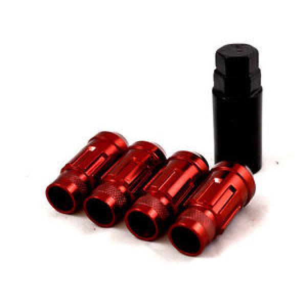NNR LUG NUT LOCK SET STEEL RED WITH KEY FOR HONDA/ACURA 12X1.5 NNR-LN-WLS1215RD #1 image