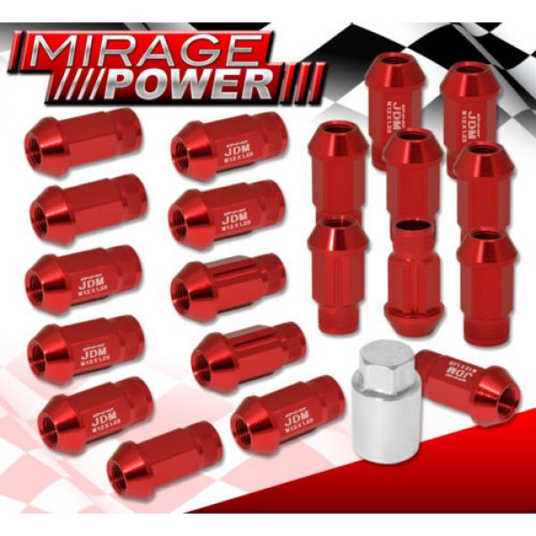 FOR NISSAN M12x1.25 LOCKING LUG NUTS WHEELS ALUMINUM 20 PIECES SET RED #1 image