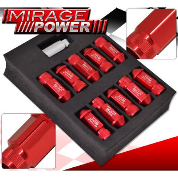 FOR NISSAN M12x1.25 LOCKING LUG NUTS WHEELS ALUMINUM 20 PIECES SET RED #2 image
