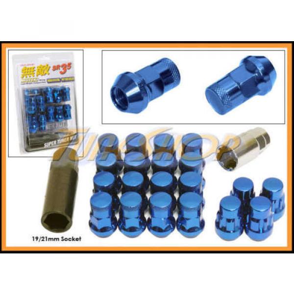 MUTEKI LOCK SR35 WHEELS LUG NUTS 12X1.25 M12 1.25 ACORN RIM CLOSE END 20 BLUE S #1 image