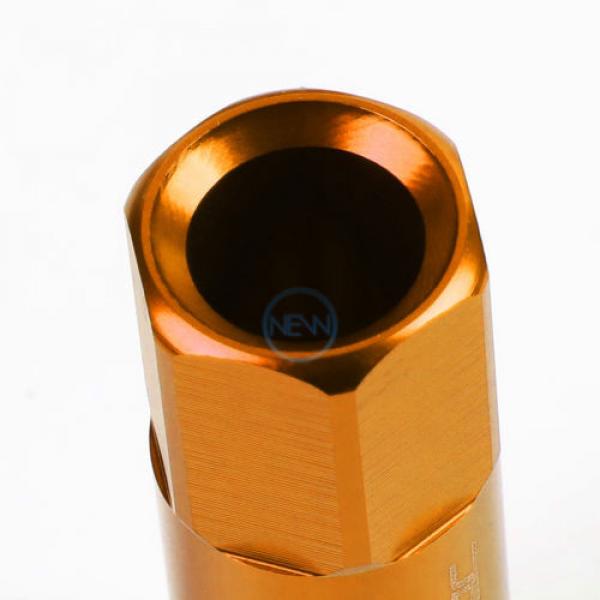 20pcs M12x1.5 Anodized 60mm Tuner Wheel Rim Acorn Lug Nuts Deville/CTS Orange #3 image