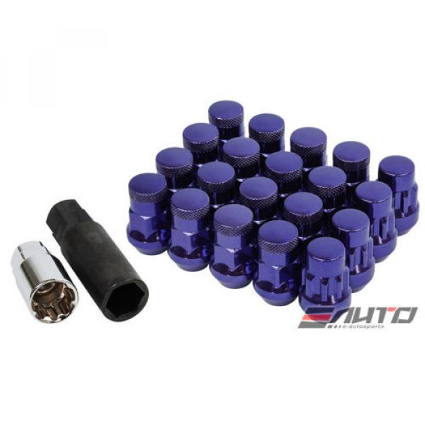 MUTEKI SR35 12x1.5 Rim Wheel Tuner Lug Lock Nut M12 P1.5 C/E Purple w/ key a #1 image
