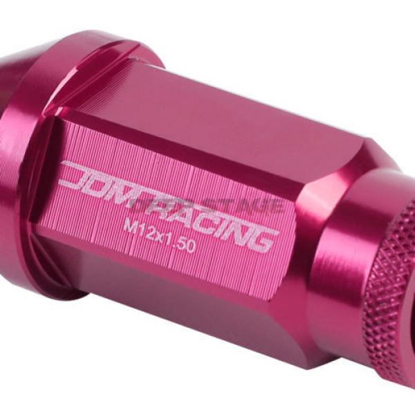 FOR CAMRY/CELICA/COROLLA 20 PCS M12 X 1.5 ALUMINUM 50MM LUG NUT+ADAPTER KEY PINK #2 image