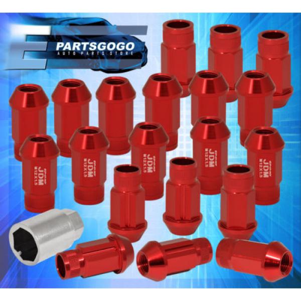 FOR MAZDA M12X1.5 LOCKING LUG NUTS ROAD RACE TALL EXTENDED WHEEL RIM SET KIT RED #1 image