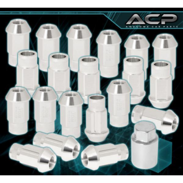 For Hyundai 12X1.5 Locking Lug Nuts Wheel Extended Aluminum 20 Pieces Set Silver #1 image
