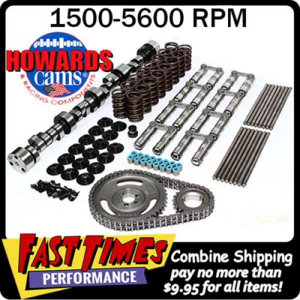 HOWARD&#039;S SBC Chevy Retro-Fit Hyd. Roller 272/278 525&#034;/525&#034; 110° Cam Camshaft Kit #1 image