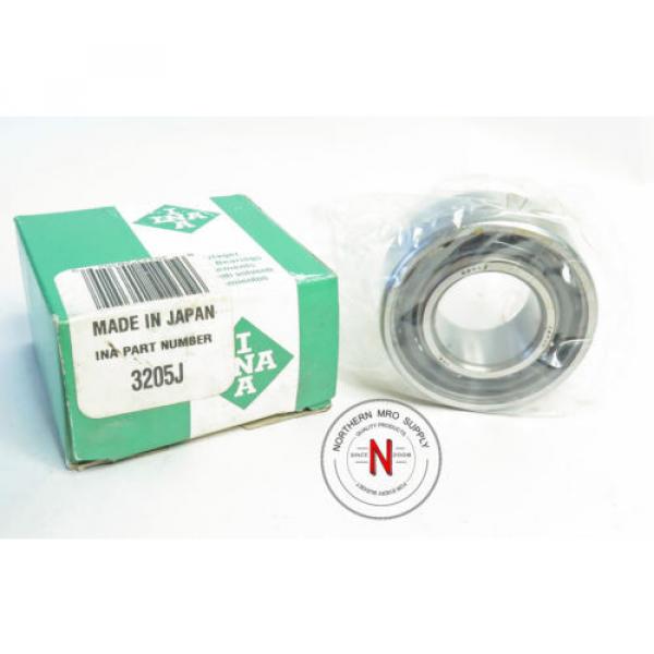 INA 3205J DOUBLE ROW, ANGULAR CONTACT BEARING, 25mm x 52mm x 20.6mm, OPEN #1 image