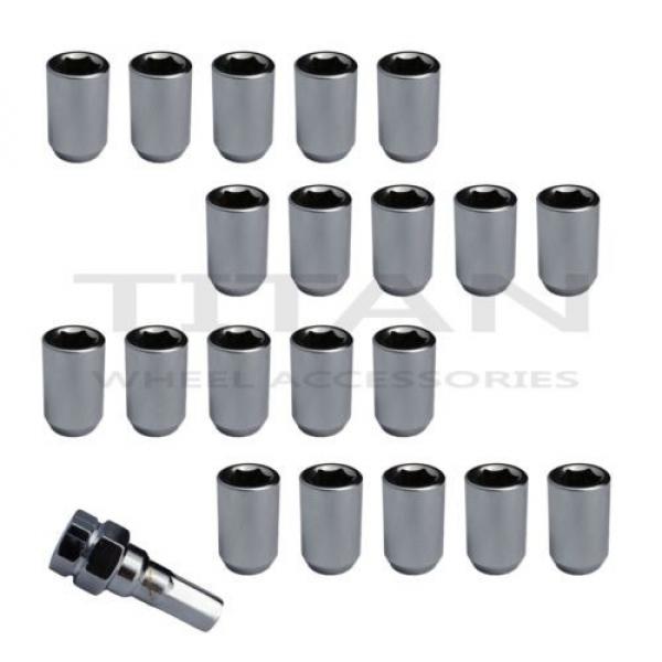 20 Piece Chrome Tuner Lugs Nuts | 12x1.25 Hex Lugs | Key Included #1 image