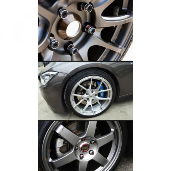 20 Pcs M14 X 1.5 Chrome Wheel Lug Nut Bolts W/ Black Lock Caps+Key+Socket For VW #3 image