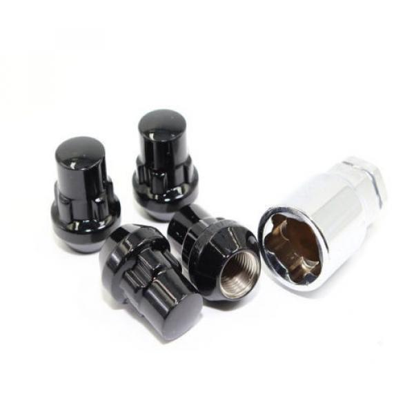 20 Black Acorn Lug Nuts Wheel Locks Combo 12x1.5 Lexus ES ES350 RX350 RX450h #1 image