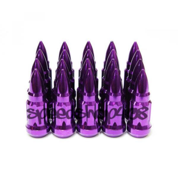 Z Racing Purple Bullet 57mm 12X1.5 Steel Lug Nuts Key Tuner Close Extended #1 image