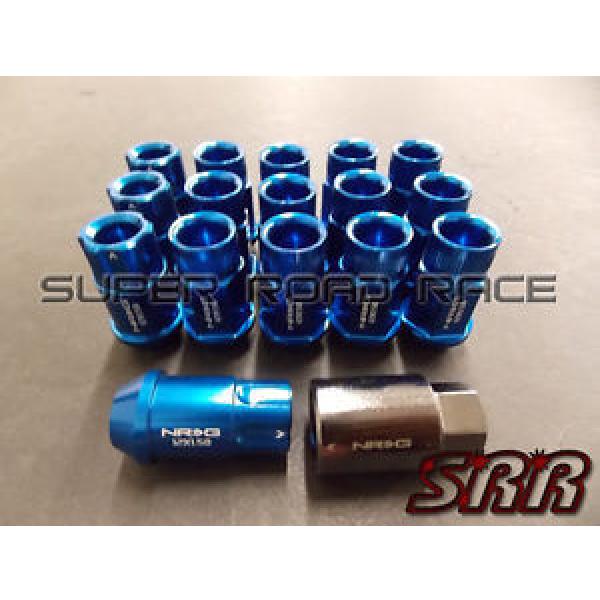 NRG BLUE 100 SERIES OPEN ENDED LUG NUTS 12X1.5MM 17PCS SET WITH LOCK FOR HONDA #1 image