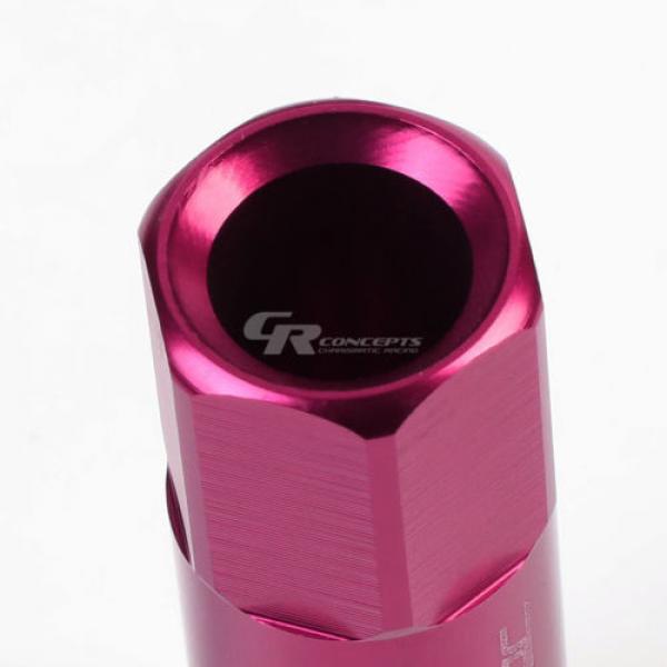 FOR IS250/IS350/GS460 20X RIM EXTENDED ACORN TUNER WHEEL LUG NUTS+LOCK+KEY PINK #3 image