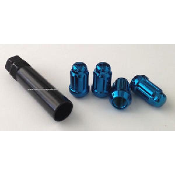 ACORN SPLINE LUG NUT BLUE 12x1.5mm WITH SPLINE KEY WHEEL LOCK MAZDA TOYOTA SCION #1 image