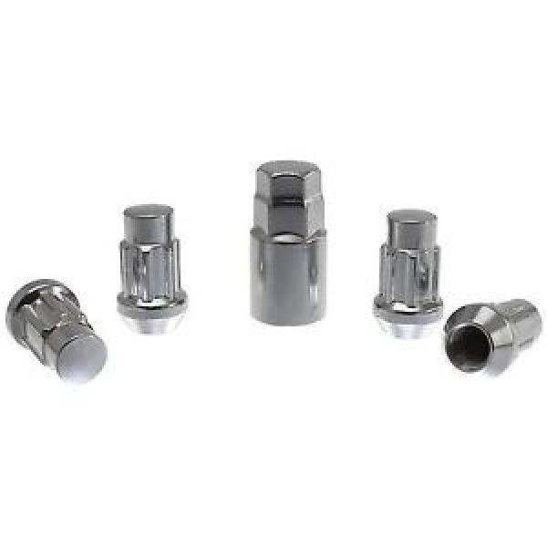 4x Ford Chrome Locking Lug Nuts 1.58&#034; Tall 1/2&#034; Studs Mustang Ranger Shelby Boss #1 image