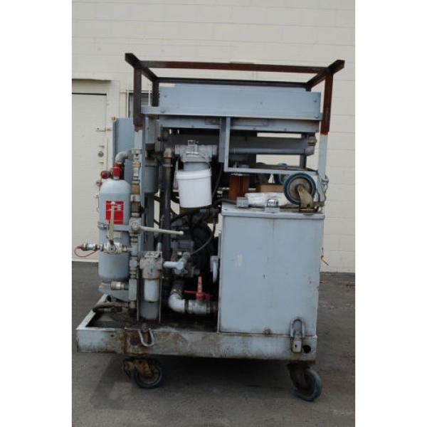 100 HP Drive Motor Hydraulic Power Unit 60 GPM 3750 PSIG Oilgear + Hoses  Pump #2 image