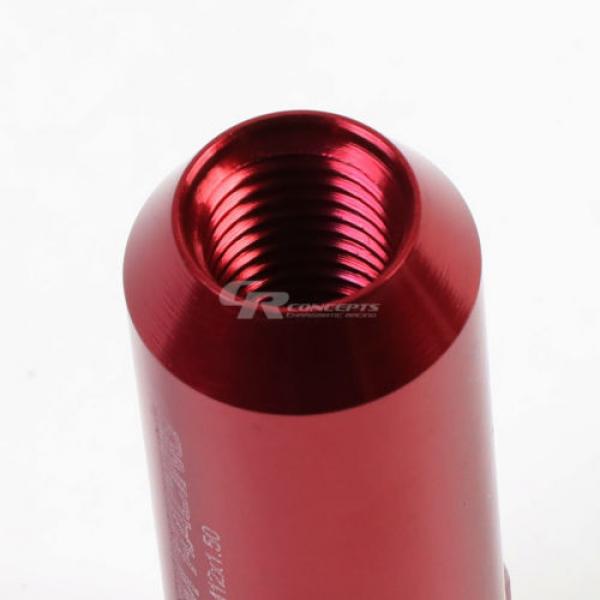 FOR IS250/IS350/GS460 20X RIM EXTENDED ACORN TUNER WHEEL LUG NUTS+LOCK+KEY RED #4 image