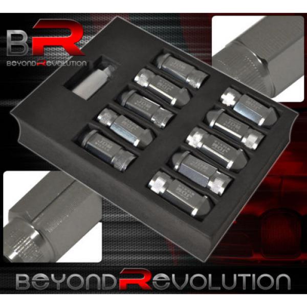 For Toyota 12Mmx1.5Mm Locking Lug Nuts Car Open Extended Aluminum Kit Gunmetal #2 image
