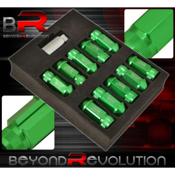 FOR NISSAN 12MMx1.25MM LOCKING LUG NUTS TRACK OPEN 20 PIECES UNIT GREEN #2 image