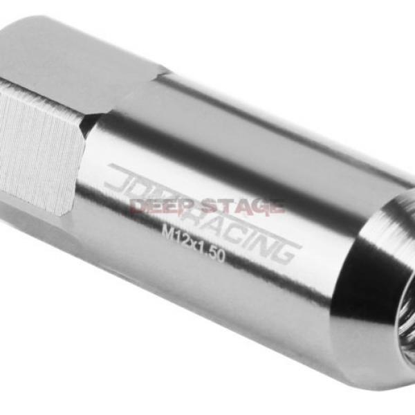FOR IS260 IS360 GS460 20 PCS M12 X 1.5 ALUMINUM 60MM LUG NUT+ADAPTER KEY SILVER #2 image