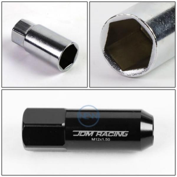 20pcs M12x1.5 Anodized 60mm Tuner Wheel Rim Acorn Lug Nuts Camry/Celica Black #5 image