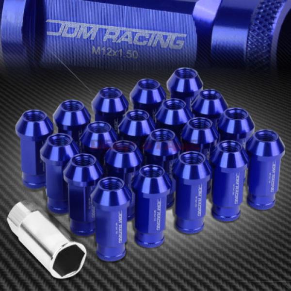 FOR IS250 IS350 GS460 20 PCS M12 X 1.5 ALUMINUM 50MM LUG NUT+ADAPTER KEY BLUE #1 image
