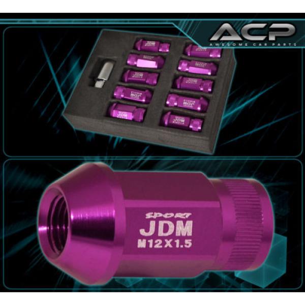 For Mitsubishi 12Mmx1.5 Locking Lug Nuts Track Extended Open 20Pcs Unit Purple #2 image