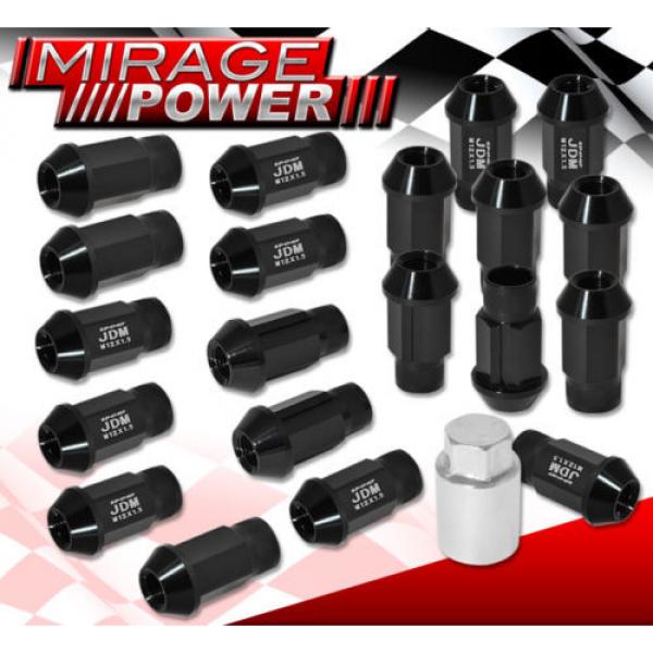 For Lincoln M12X1.5 Locking Lug Nuts Rims Forged Aluminum 20Pcs Unit Kit Black #1 image