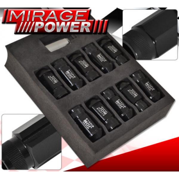 For Lincoln M12X1.5 Locking Lug Nuts Rims Forged Aluminum 20Pcs Unit Kit Black #2 image
