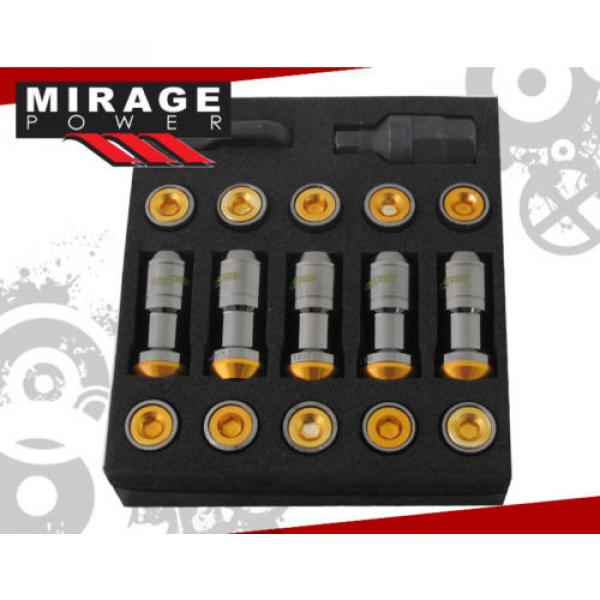 M12X1.25MM 20PC WHEELS RIMS OPEN CLOSE EXTENDED LUG NUTS LIGHT WEIGHT LOCK KEY #2 image