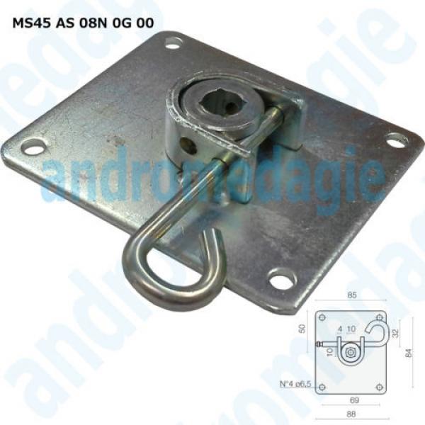 SUPPORT BRACKET SQUARE W/SPLIT PIN GALVANIZED Showin accessories roller shutters #1 image