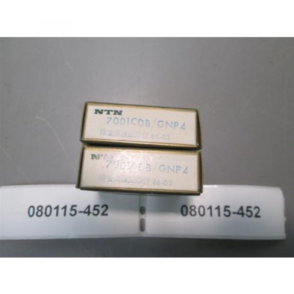 NTN Super Precision Bearing Set 7001CDB/GNP4 Manhurin Automatic New #1 image