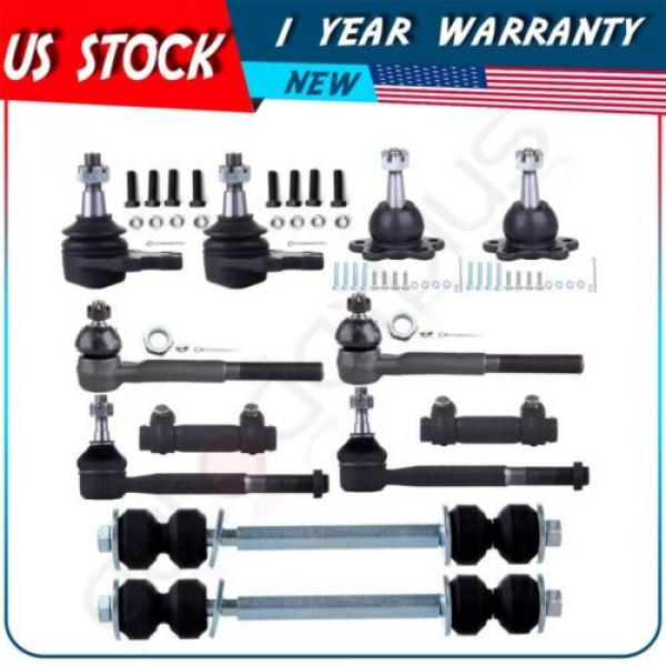 Suspension Ball Joint Tie Rod End Sway Bar Kit Set for 1988-95 Chevrolet K1500 #1 image