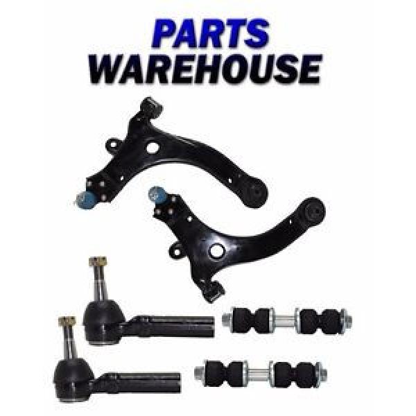 6 Piece Kit Control Arm and Ball Joint Assemblies Outer Tie Rod Ends Sway Bar... #1 image