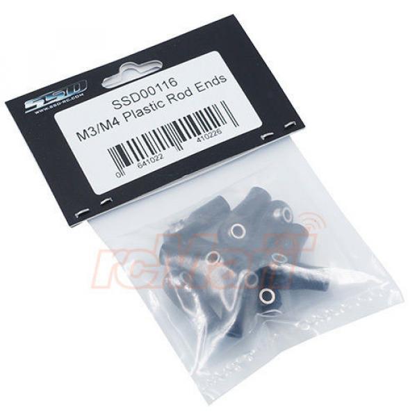 SSD M4 M3 Plastic Rod Ends 10pcs 4WD 1:10 Axial SCX10 RC Cars Crawler #SSD00116 #2 image