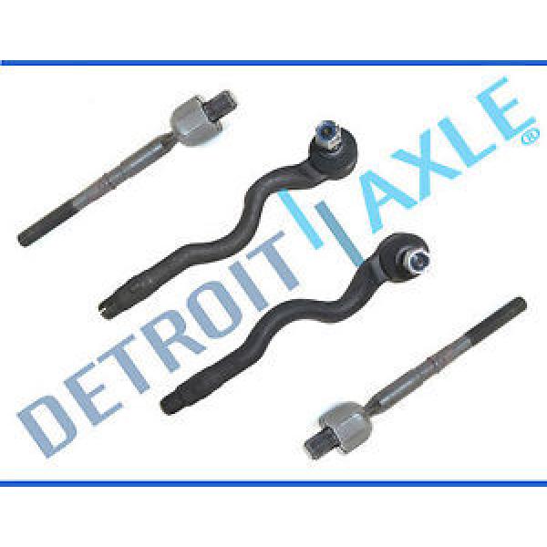 4pc Kit: New Front Inner and Outer Tie Rod End Links for BMW 3 Series E36 E46 #1 image