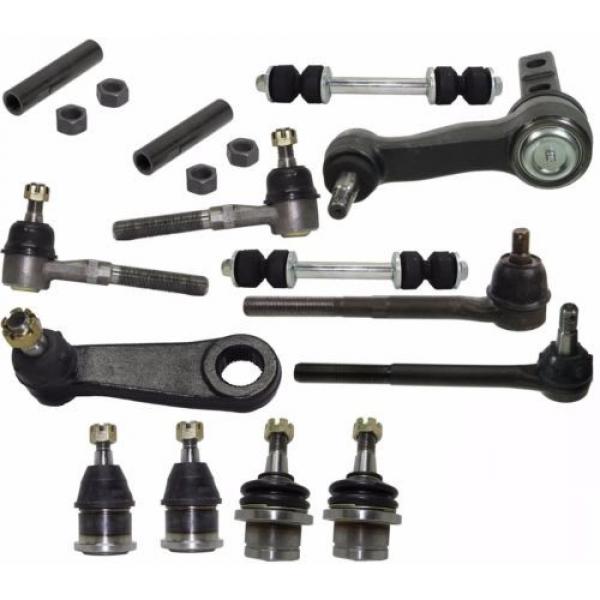 14pc Front Ball Joints Tie Rod Ends Pitman Idler Arm F-150 F-250 Expedition RWD #2 image