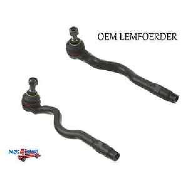 NEW BMW E46 323Ci 330Ci Set of 2 Left and Right Tie Rod Ends OEM LEMFOERDER #1 image