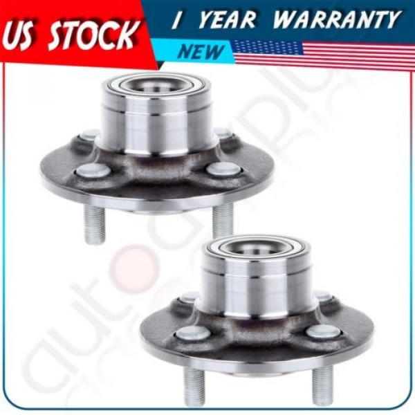 2 Pcs New Rear Wheel Hub Bearing Assembly Fits Driver Or Passenger Side W/O ABS #1 image