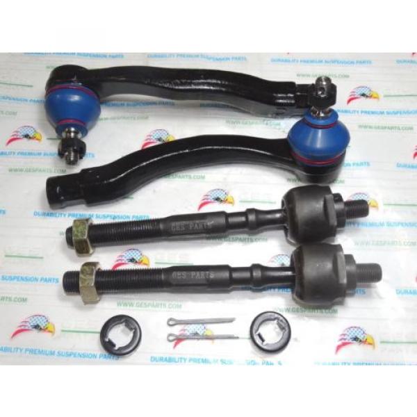 92-95 Honda Civic 94-97 Integra 92-97 Del Sol Acura 4 Outer &amp; Inner Tie Rod Ends #3 image
