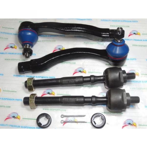 92-95 Honda Civic 94-97 Integra 92-97 Del Sol Acura 4 Outer &amp; Inner Tie Rod Ends #5 image