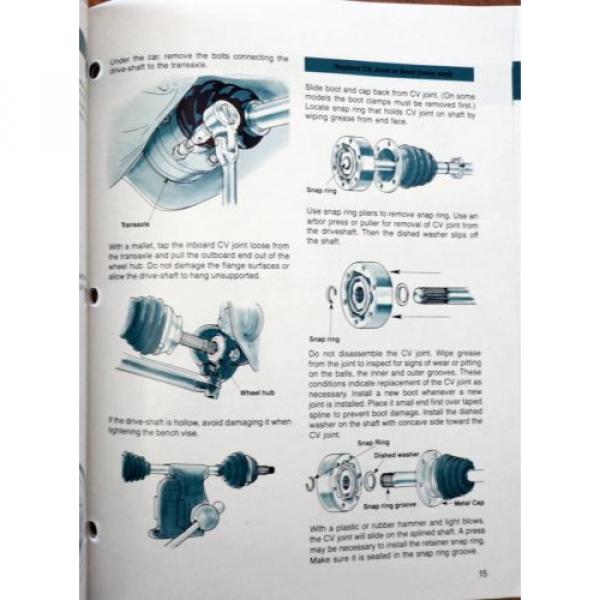 Front Wheel Drive-Constant Velocity U-Joints Service Guide  NAPA Dana 1980 Cars #5 image