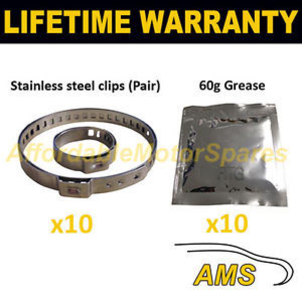 CV BOOT CLAMPS PAIR INNER &amp; OUTER x10 CV GREASE x10 GARAGE TRADE PACK KIT 2.10 #1 image