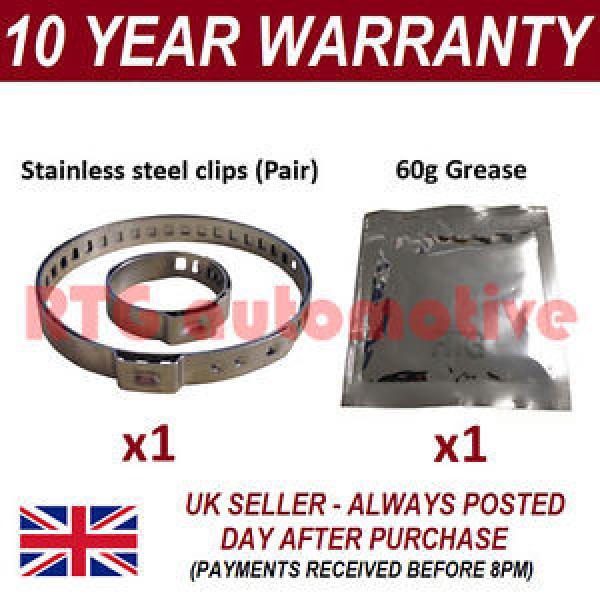 CV BOOT CLAMPS PAIR INNER OUTER x1 CV GREASE x1 UNIVERSAL FITS ALL CARS KIT 2.1 #1 image