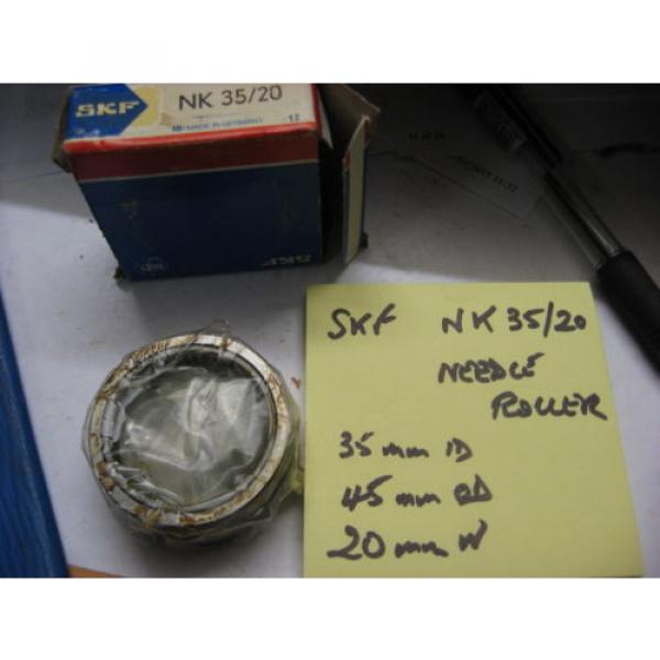 SKF NK35/20 cage  bearing 35mm id x 45mm od x 20mm wide. With Grease channel. #1 image